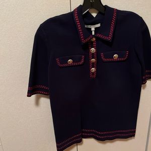 Maje short sleeve blouse size 3